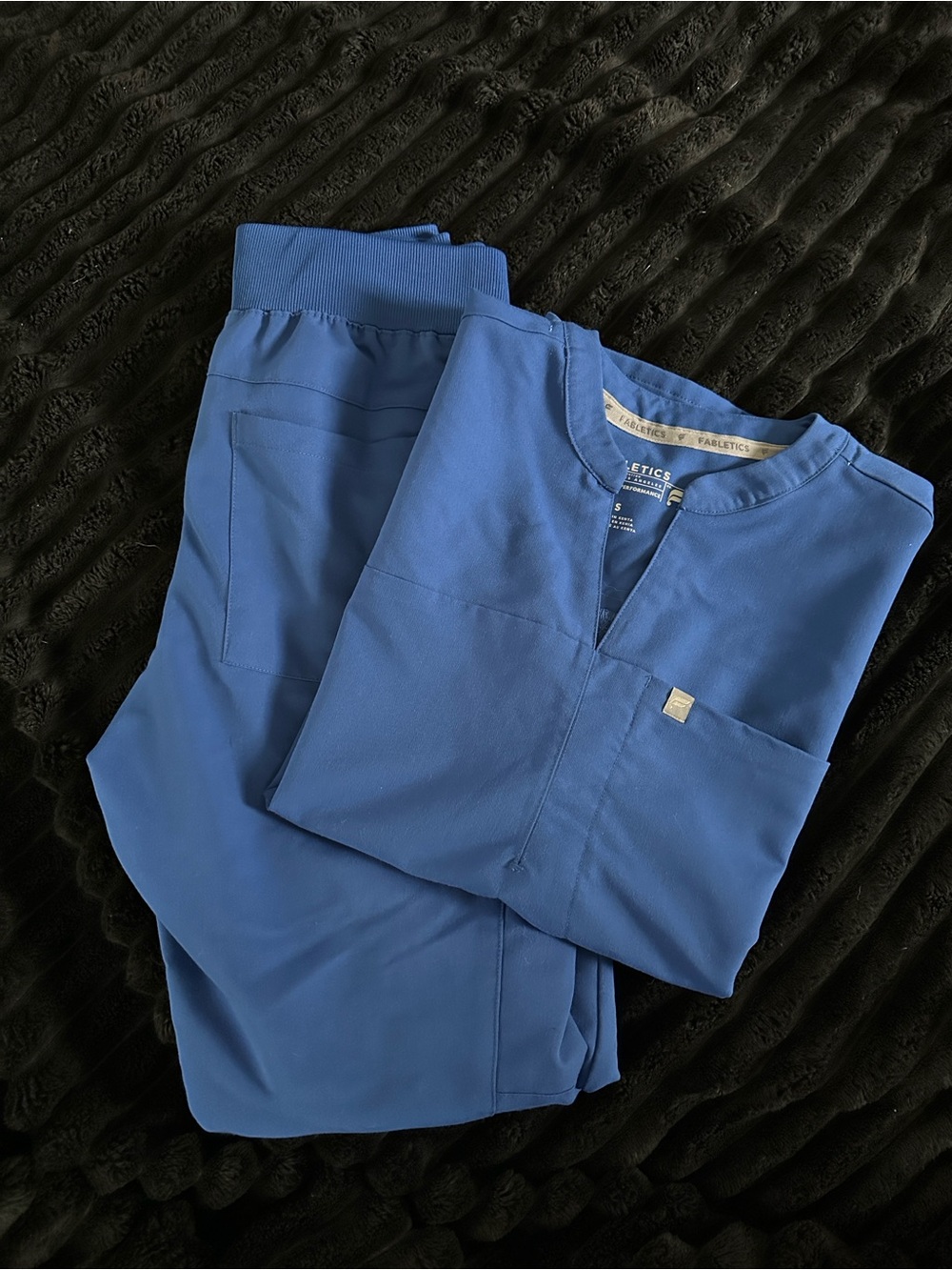 Royal Blue Fabletics Scrubs Set